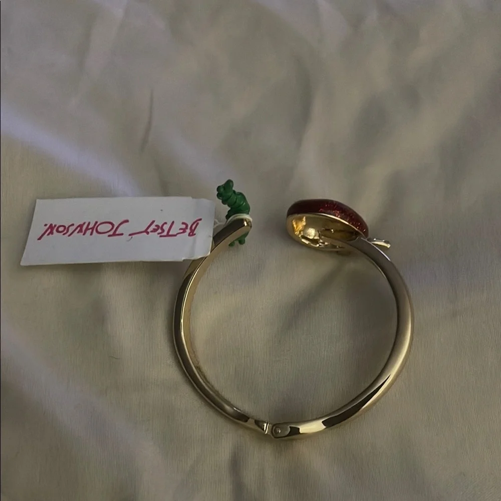 Betsey Johnson Red and Green Brooch with Vintage Charm - Picture 4 of 4